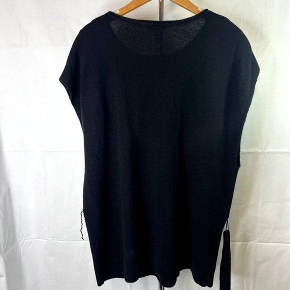 BCBGMaxazria NWT‎ 100% Lambswool Black Two Pocket Tunic Small - Picture 2 of 13